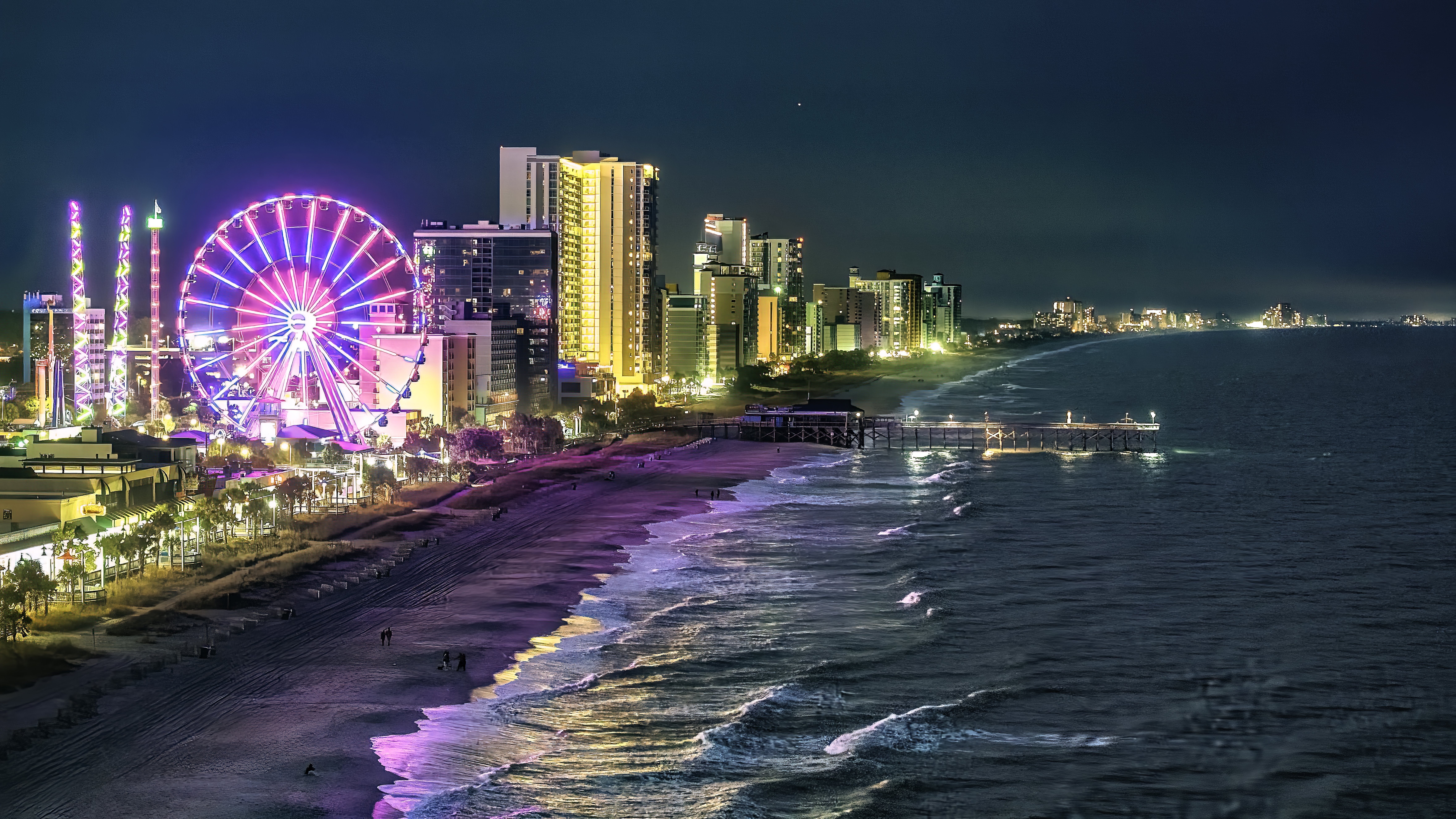 Myrtle Beach Boardwalk South Carolina View